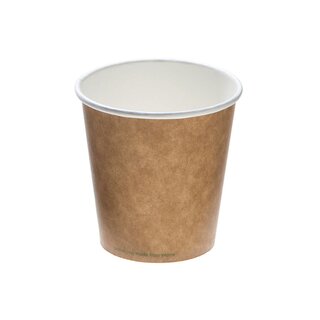 Bio Kaffeebecher Kraft PLA 250 ml/10oz, Ø 90 mm